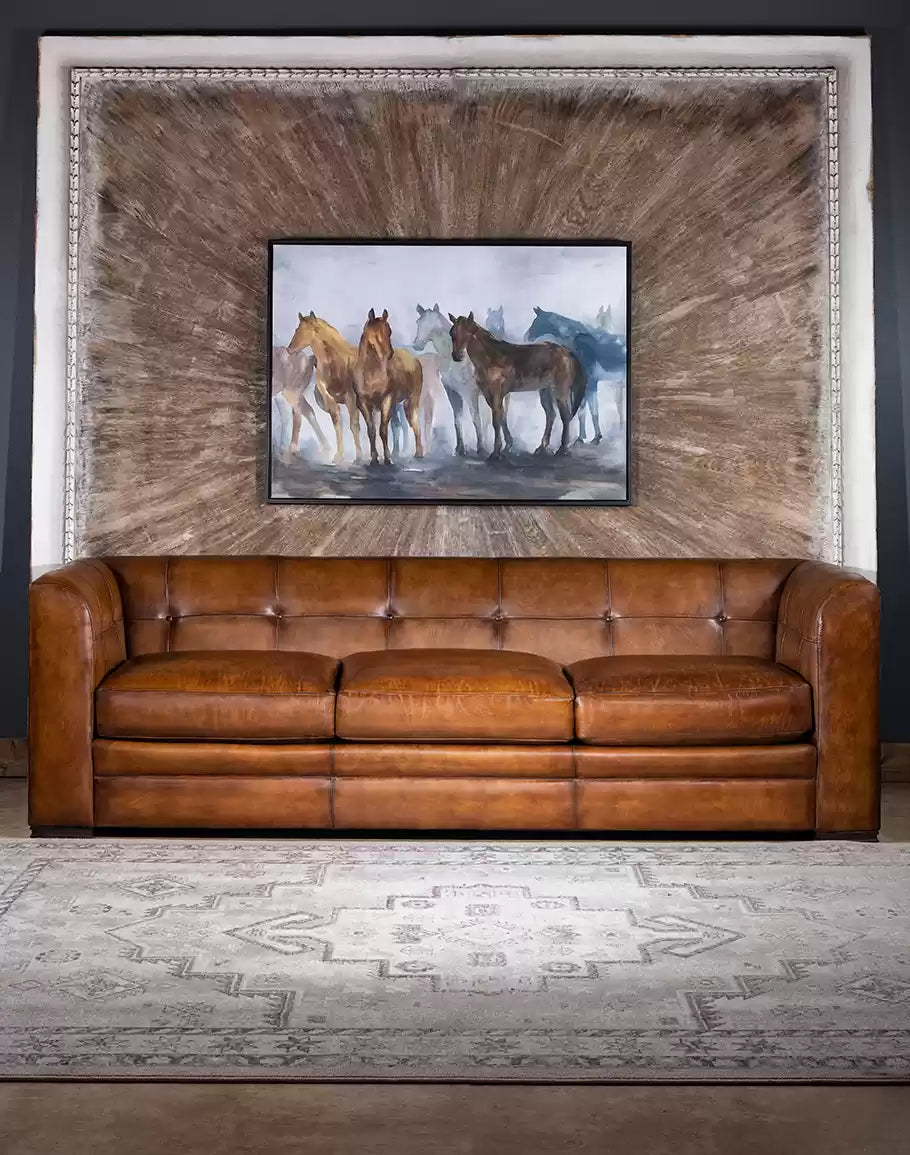 Baccarat Leather Sofa