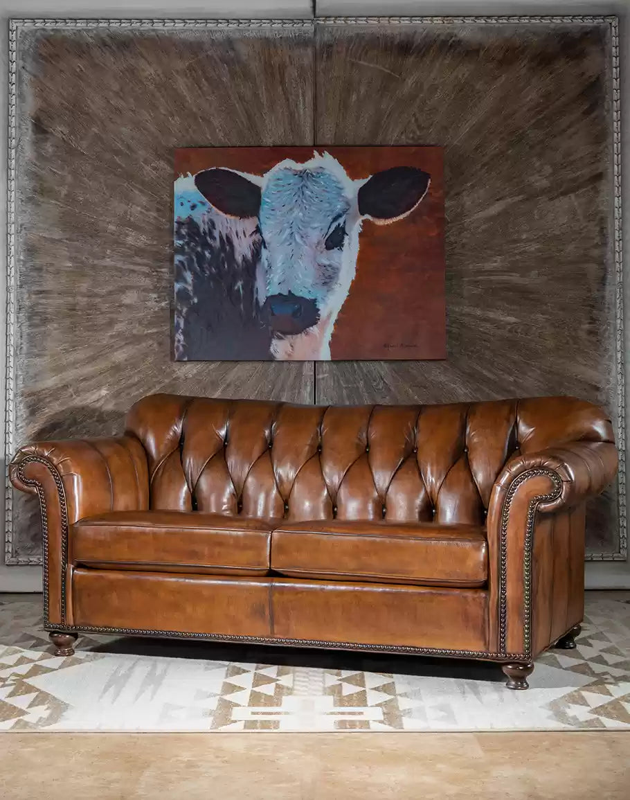 Bowie Leather Loveseat