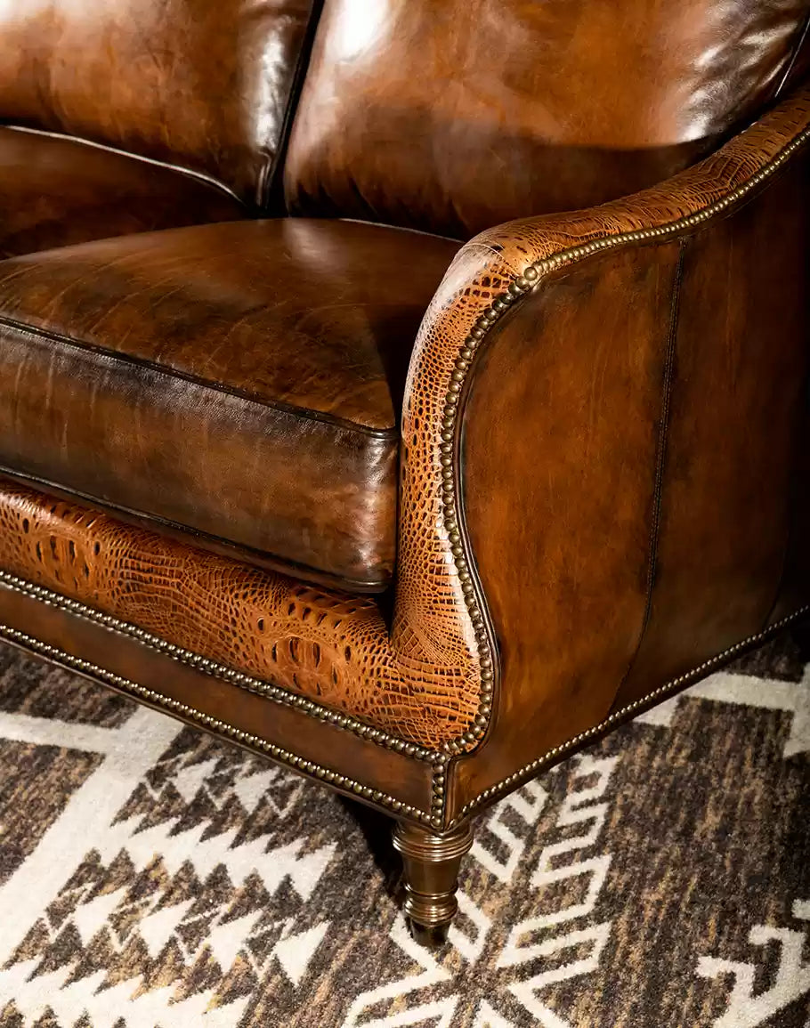 Calexico Leather Sofa