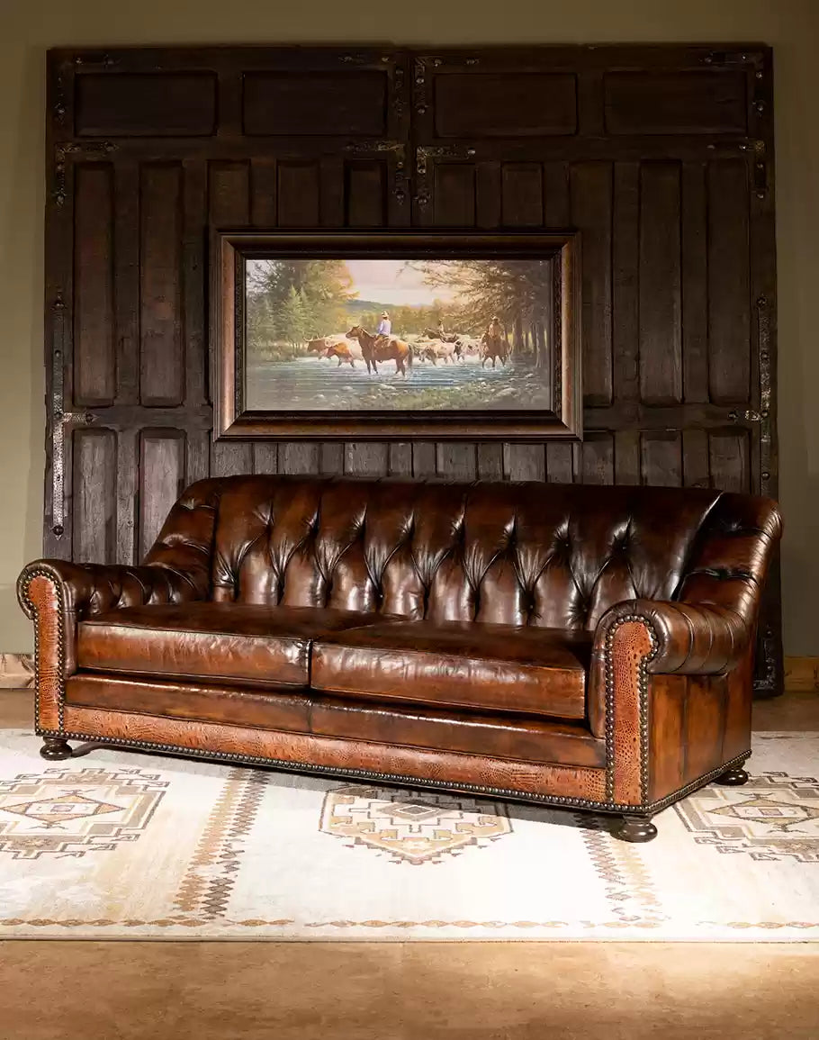 Colchester Leather Sofa
