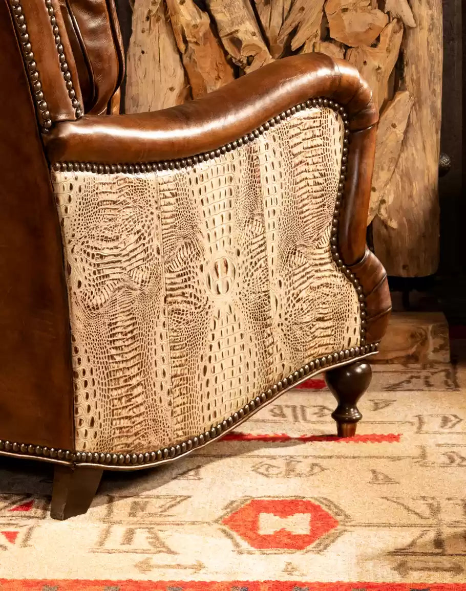 Dutton Sauvage Leather Chair