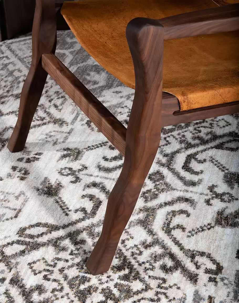 Greco Leather Sling Chair