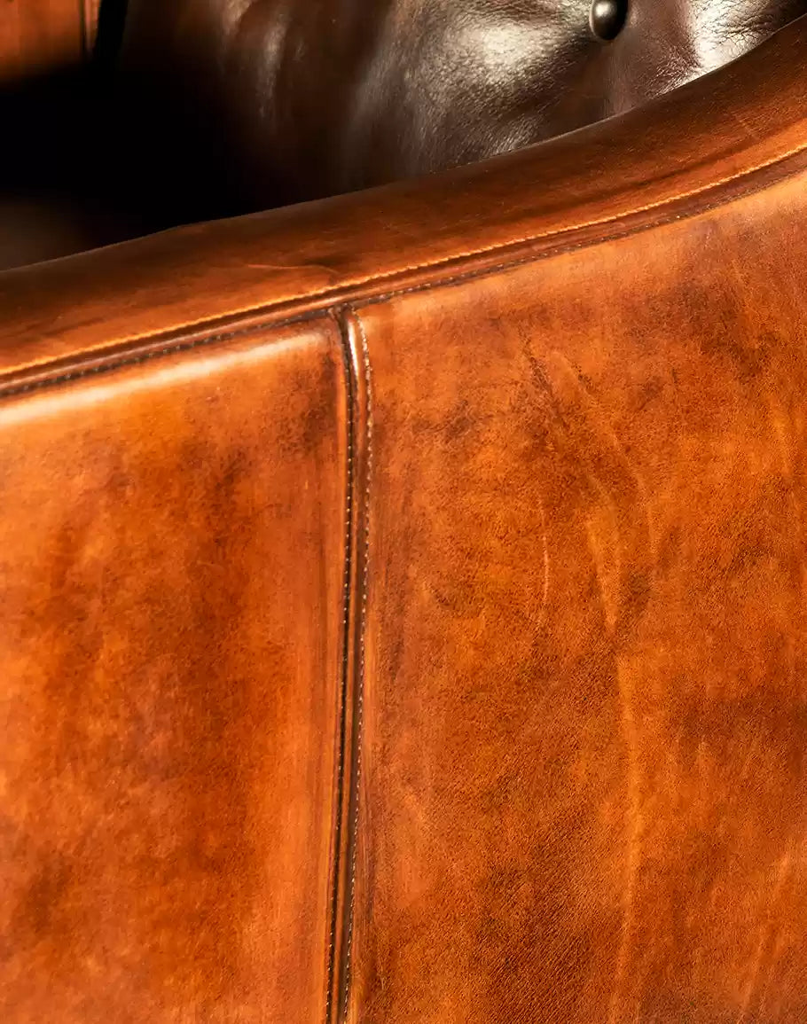 Saddleback Mocha Leather Chair