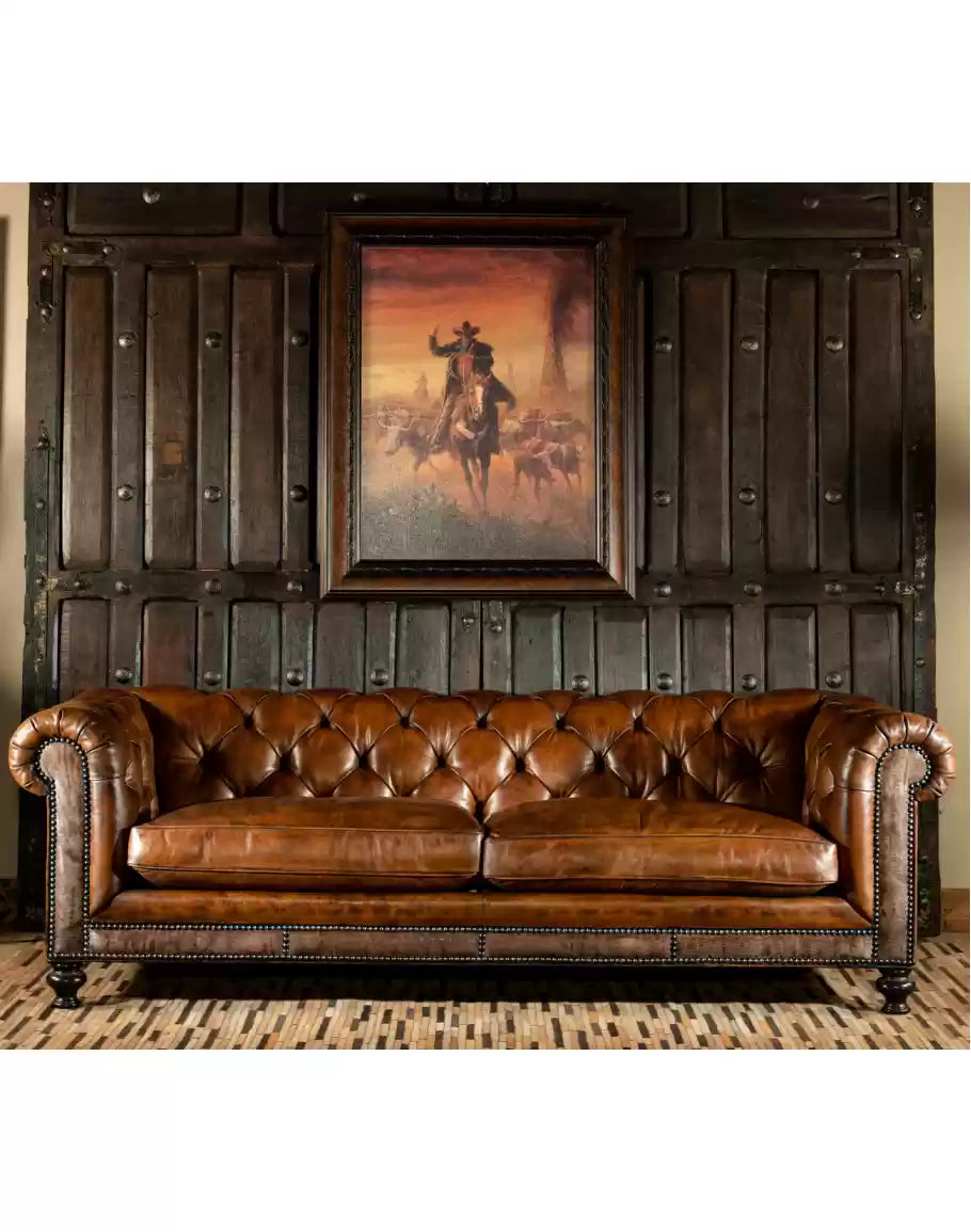 Sauvage Dark Chesterfield Sofa