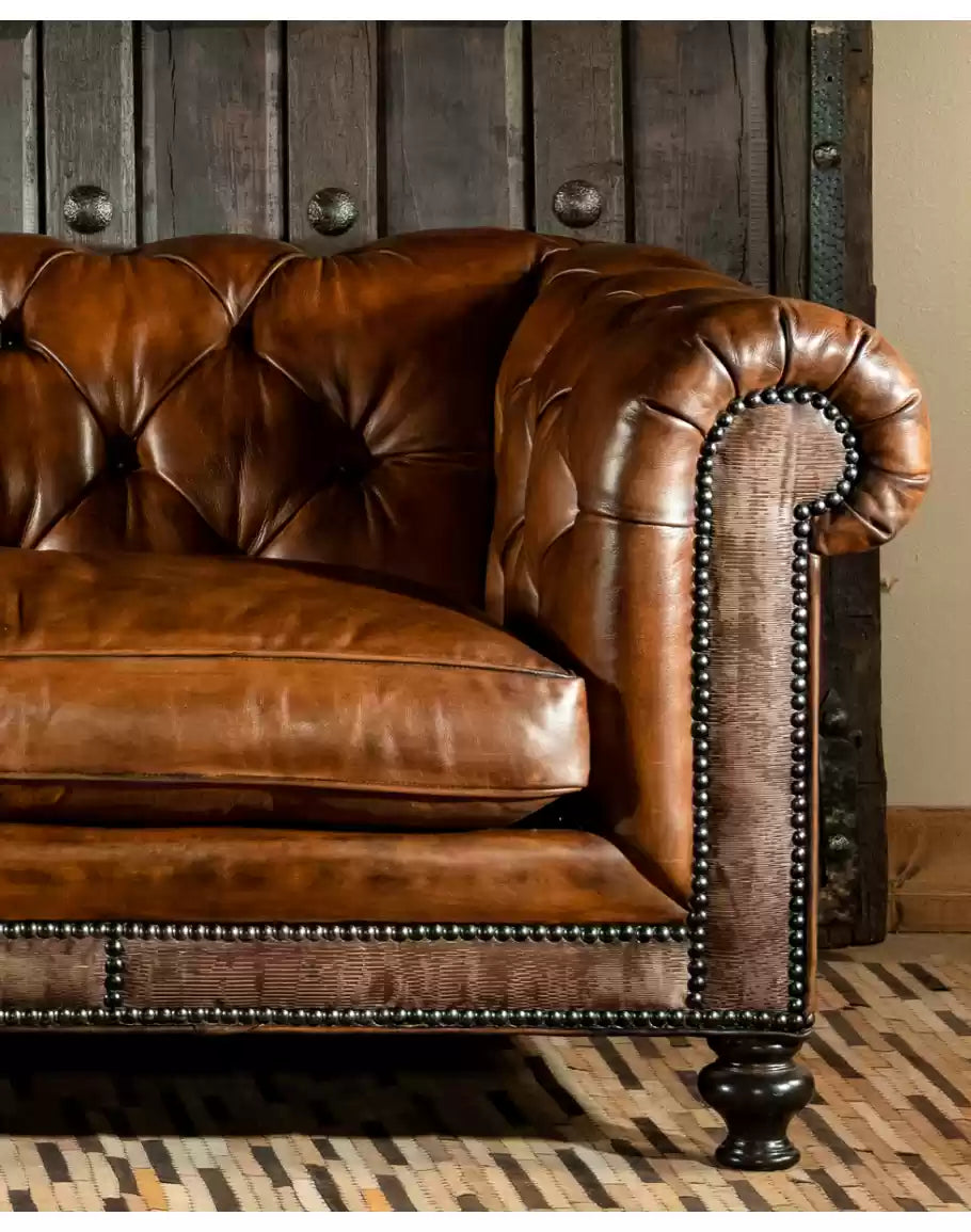 Sauvage Dark Chesterfield Sofa