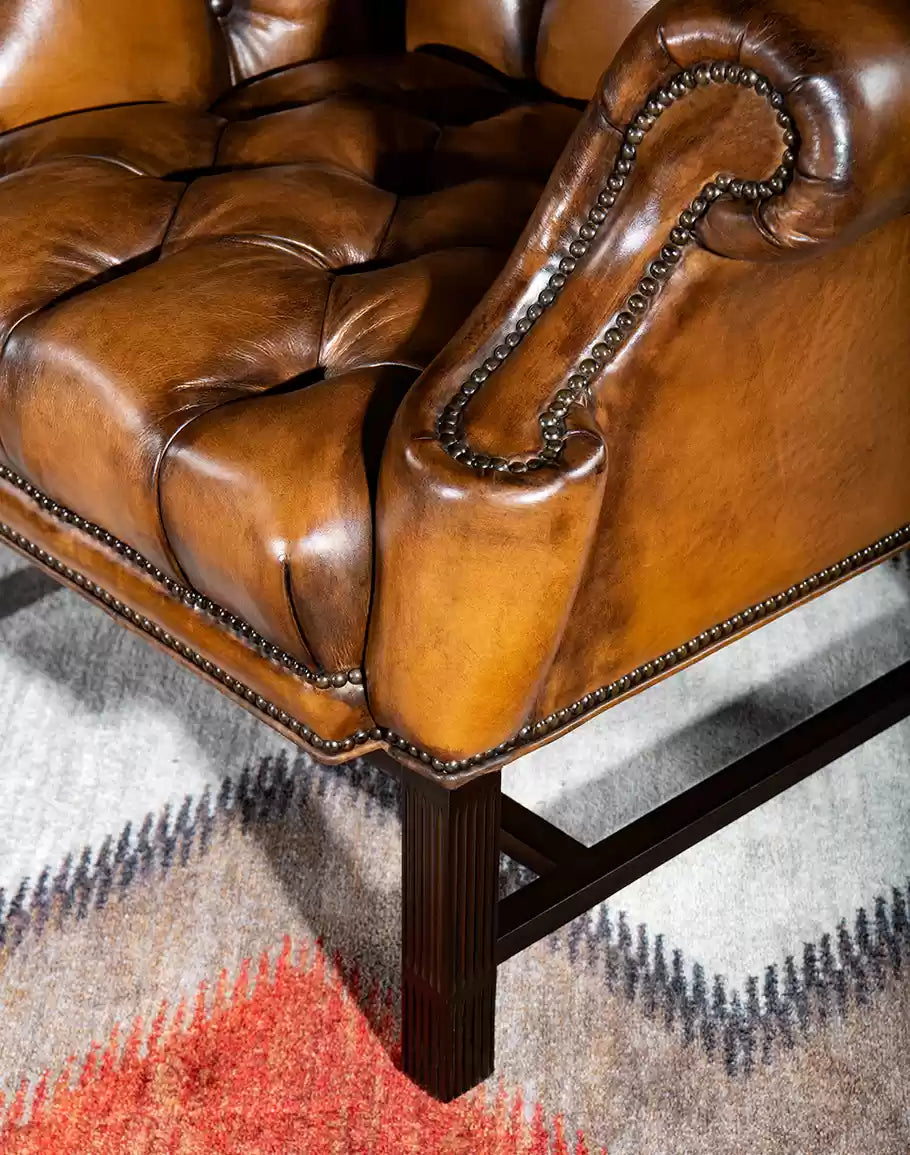 Victoria Tufted Leather Chair