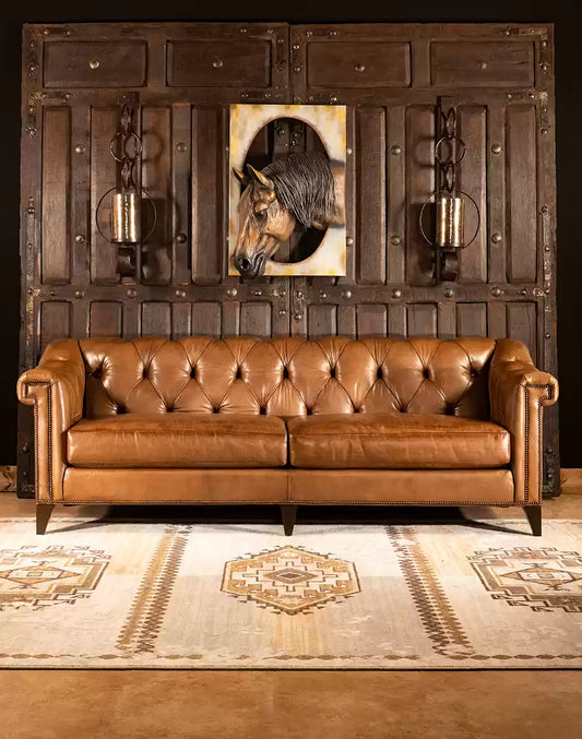 Avondale Leather Chesterfield Sofa