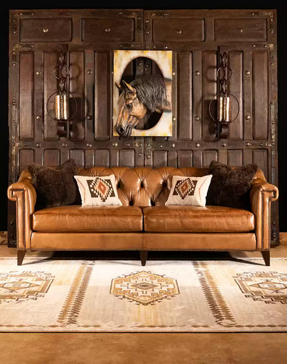 Avondale Leather Chesterfield Sofa