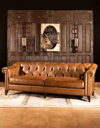 Avondale Leather Chesterfield Sofa