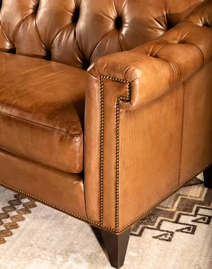 Avondale Leather Chesterfield Sofa
