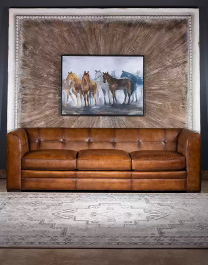 Baccarat Leather Sofa