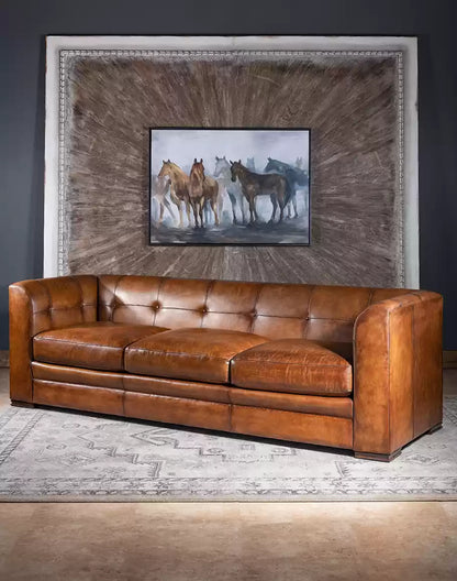 Baccarat Leather Sofa