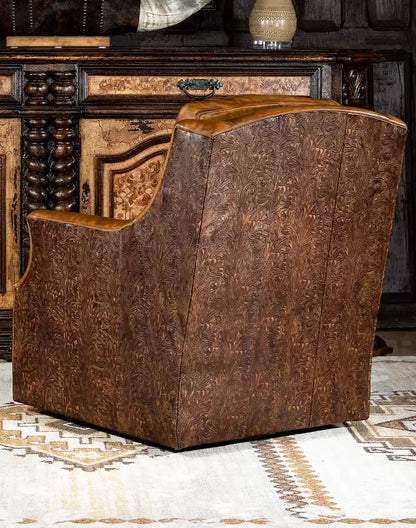 Belton Leather Swivel Chair