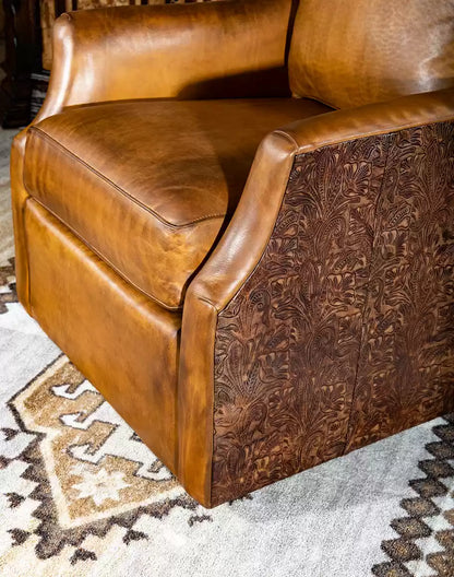 Belton Leather Swivel Chair