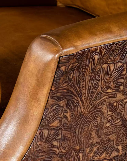 Belton Leather Swivel Chair