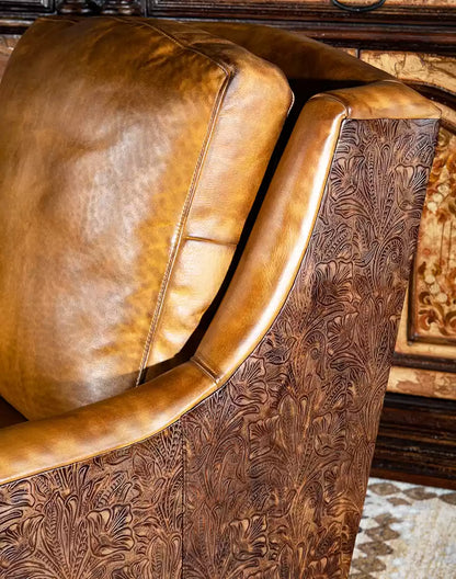 Belton Leather Swivel Chair