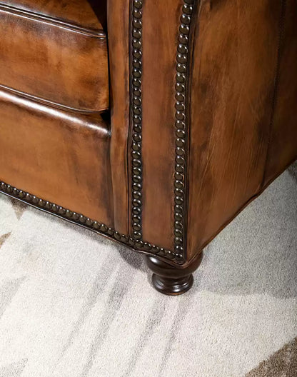 Bowie Leather Loveseat