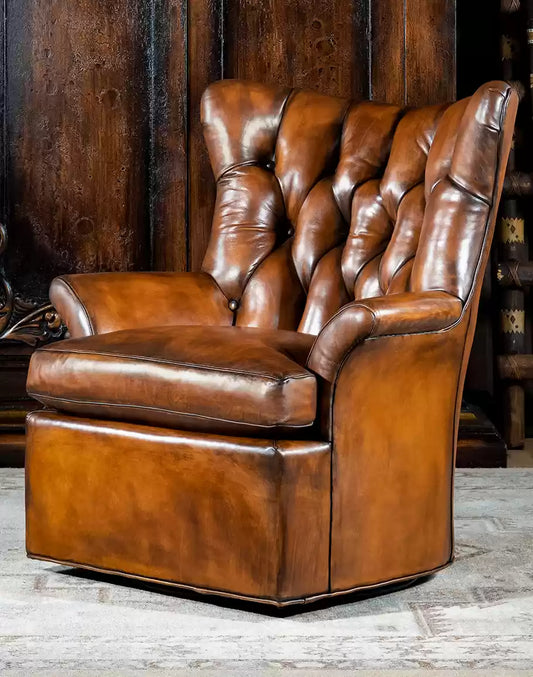 Dakota Tufted Swivel Chair