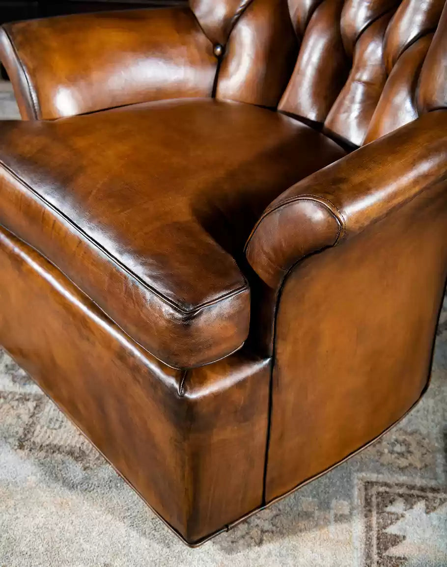 Dakota Tufted Swivel Chair