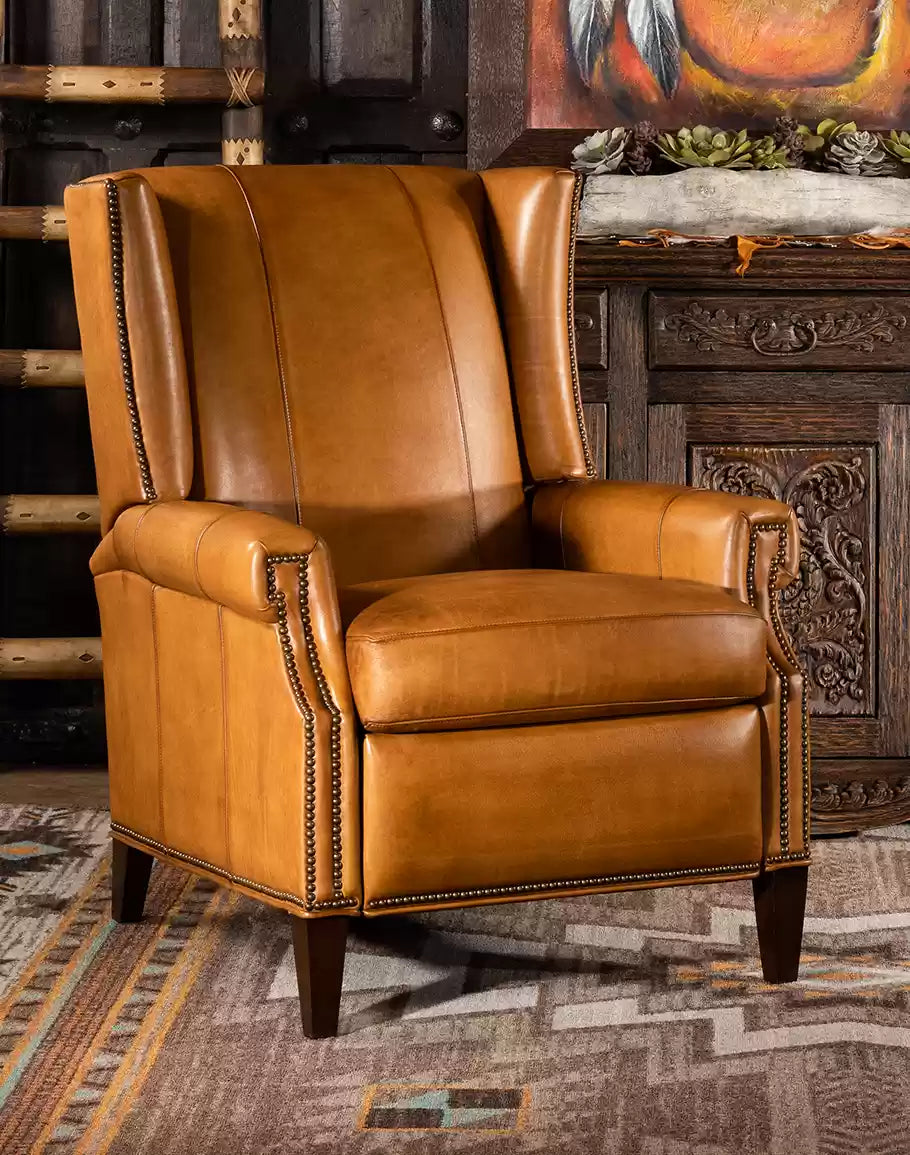 Dalhart Saddle Leather Recliner