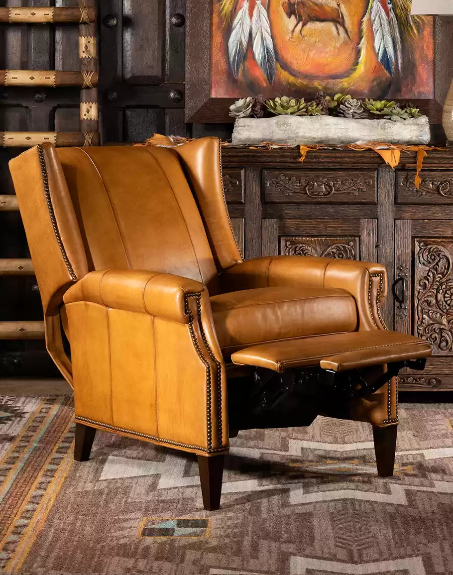 Dalhart Saddle Leather Recliner