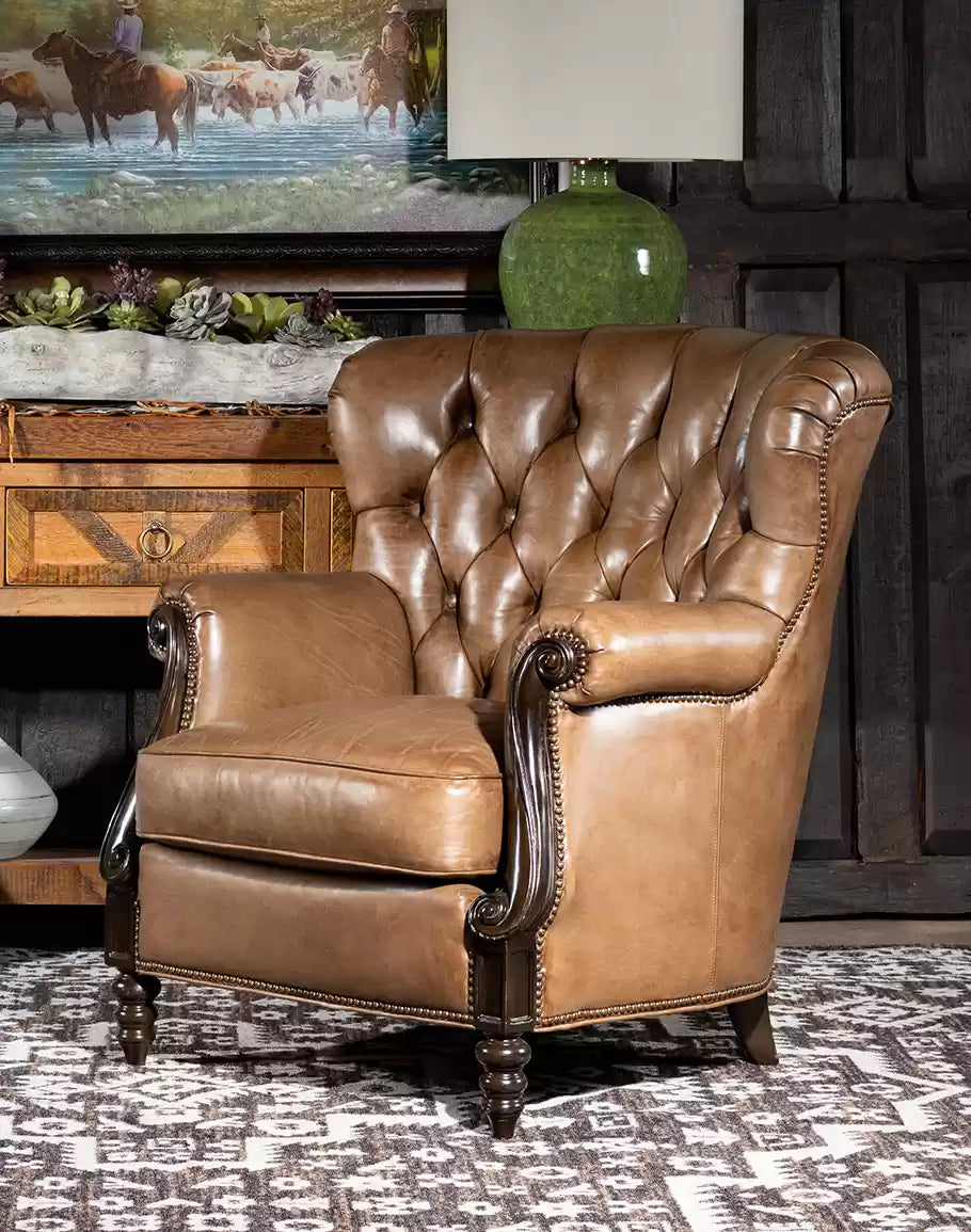 Dorchester Tufted Leather Chair