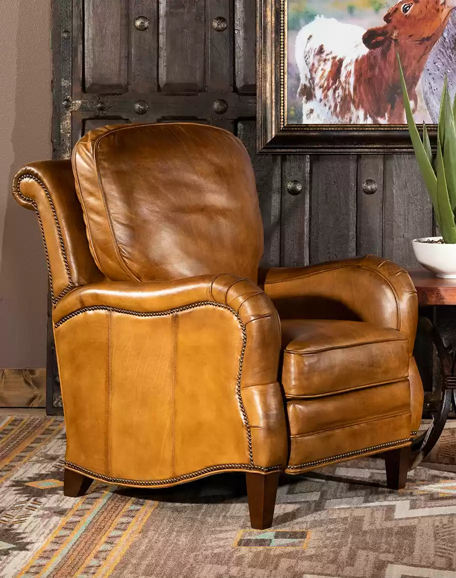 Dutton Saddle Leather Recliner