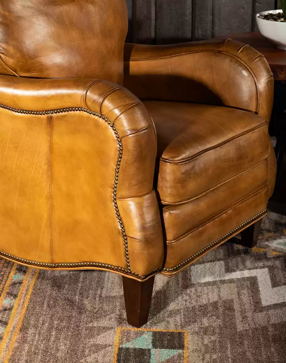 Dutton Saddle Leather Recliner