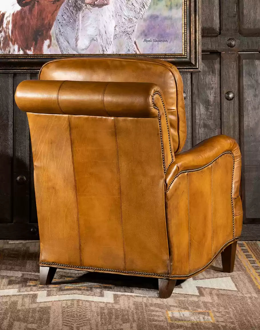 Dutton Saddle Leather Recliner