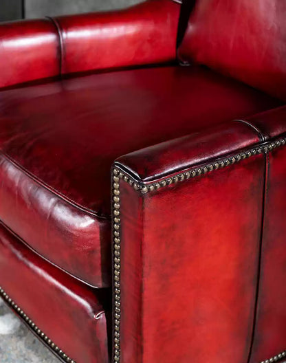 Estella Red Leather Chair