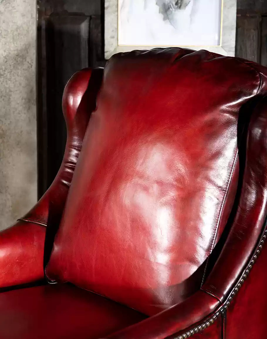 Estella Red Leather Chair