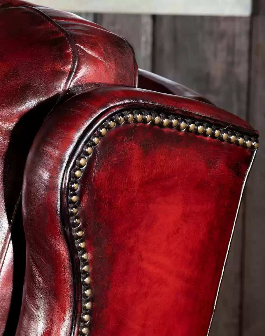 Estella Red Leather Chair