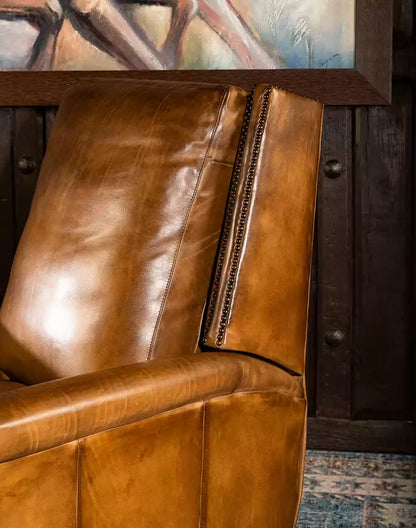 Ghent Saddle Leather Recliner