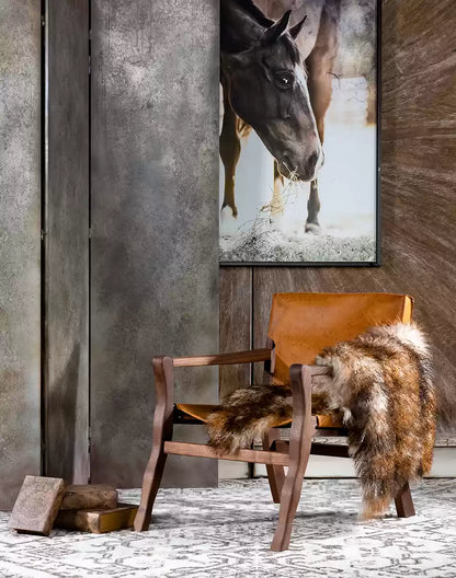 Greco Leather Sling Chair