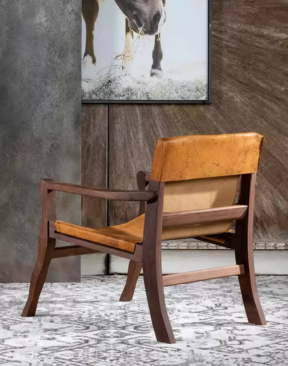 Greco Leather Sling Chair