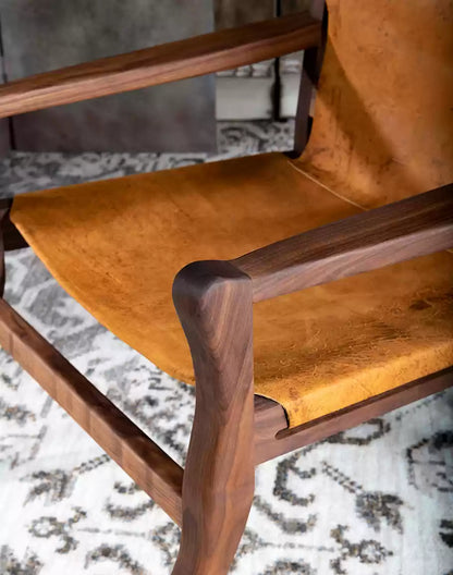 Greco Leather Sling Chair