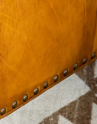 Hampton Tufted Leather Sofa