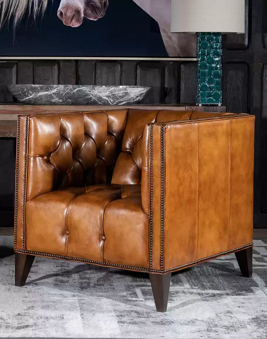 Kingston Tufted Leather Chair