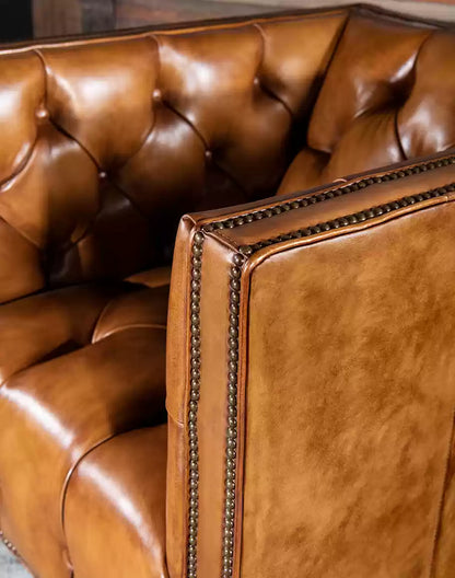 Kingston Tufted Leather Chair