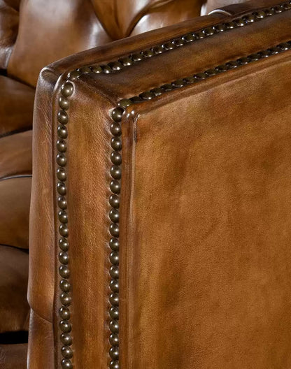 Kingston Tufted Leather Sofa