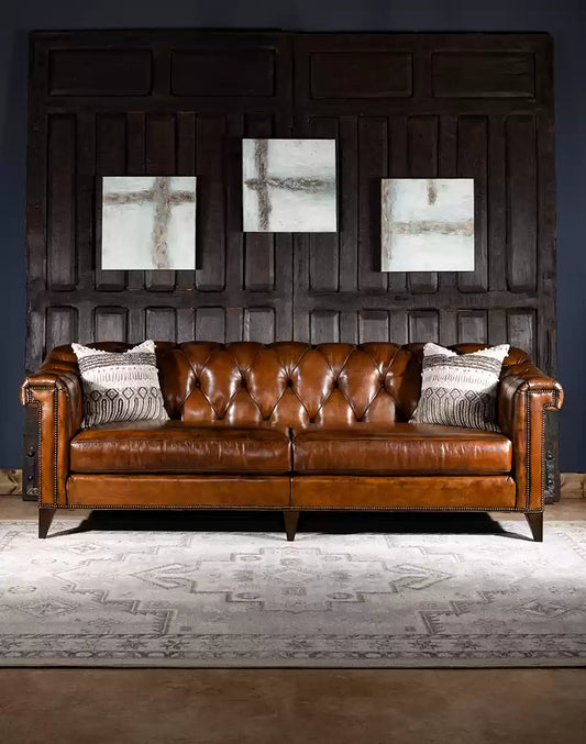 Lockwood Leather Chesterfield Sofa