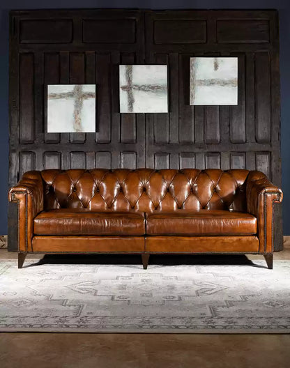 Lockwood Leather Chesterfield Sofa