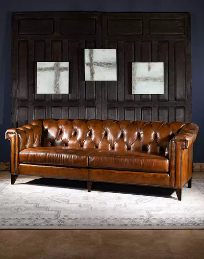 Lockwood Leather Chesterfield Sofa