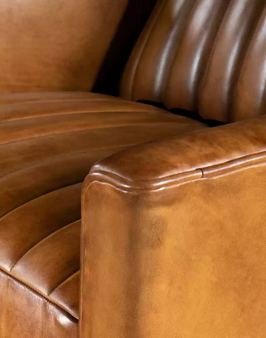 Memphis Saddle Leather Recliner