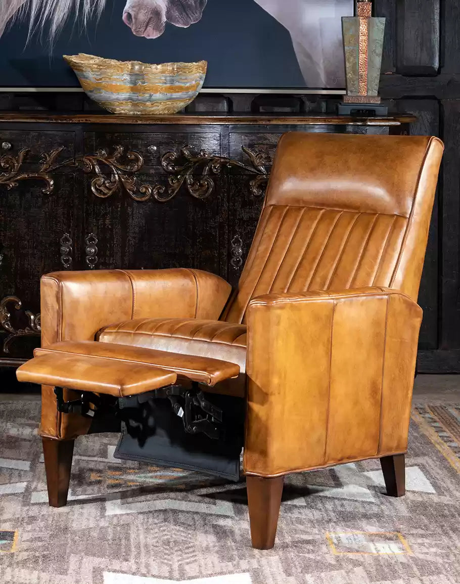 Memphis Saddle Leather Recliner