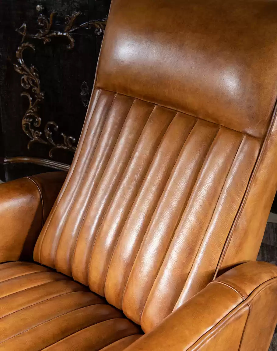 Memphis Saddle Leather Recliner