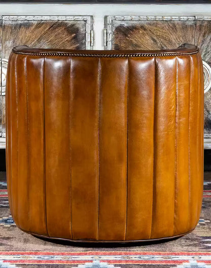 Oliver Leather Swivel Chair