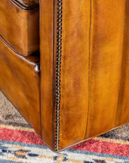 Oliver Leather Swivel Chair