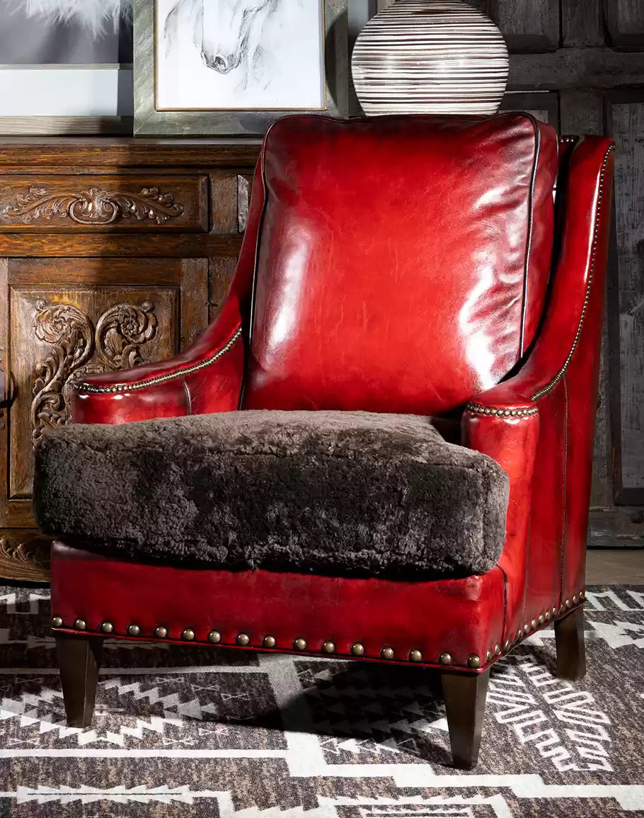 Red Rock Leather Chair