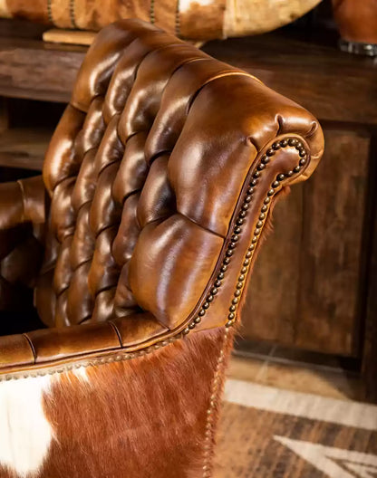 Reno Tufted Leather Chair